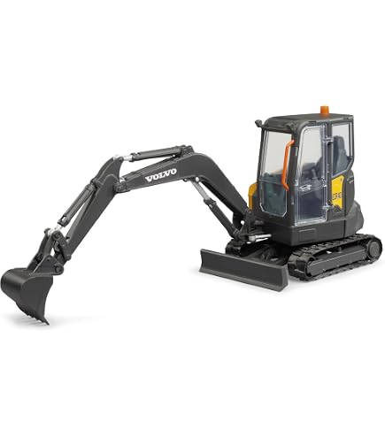 bruder 02466 - Cat mini excavator with worker - 1:16 Construction